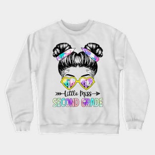 Little Miss Second Grade Girls Back To School Shirt Daughter Crewneck Sweatshirt